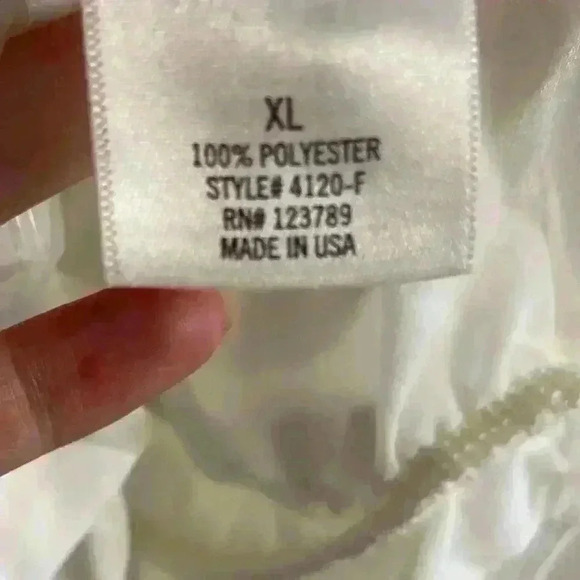 Dina‎ be white bodysuit halter top made in USA. XL. NWT - Picture 7 of 7